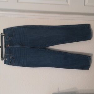Talbots Modern Ankle High Rise Blue Jeans Classic Denim Size 8
